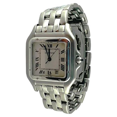 cartier 1310|Cartier Panthere Ref. 1310 Stainless Steel Roman Numerals.